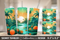 Summer Tumbler Sublimation Design Product Image 1