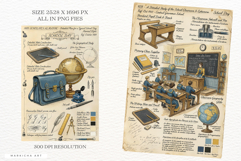 Ephemera School Junk Journal Pages Product Image 3