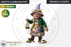 Spring Blossom Gnomes Cliparts Fantasy graphics scrapbooking Product Image 1