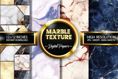Marble Texture Digital Papers - 04 Variations Product Image 1