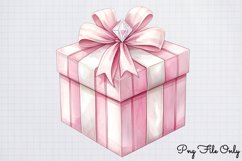 Retro Pink Christmas Sublimation Clipart PNG Product Image 1