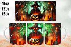 Halloween Pumpkins Mug Wrap Sublimation 11oz, 12oz, 15oz Product Image 1