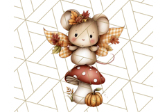 Fall Fairy Animal Clipart PNG, Woodland Creatures With Wings Product Image 3