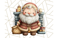 Storybook Santa &amp; Friends PNG Clipart, Christmas Png Clipart Product Image 3
