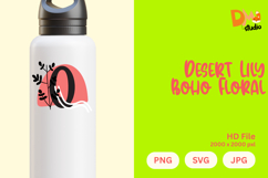 Desert Lily Boho Floral Monogram Product Image 1