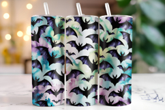 Halloween Bats Tumbler Wrap | Sublimation | Tumblers Product Image 1