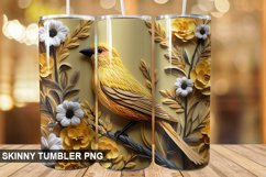 Embroidered Goldfinch Tumbler Design Product Image 1