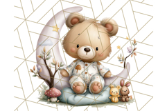Woodland Nursery Baby Animals Clipart, Cute Animals Png Product Image 3