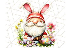 Easter Gnome PNG, Spring Bunny Clipart, Cute Digital Art Product Image 3
