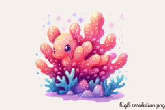 Little Mermaid Under The Sea Clipart PNG Product Image 1