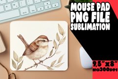 Spring Bird Watercolor Mouse Pad PNG Product Image 1