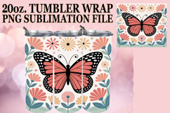JOYFUL WHISPERS 20oz TUMBLER WRAP, Butterfly Product Image 1