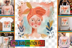 Modern Watercolor Beauty Sublimation Design Product Image 1