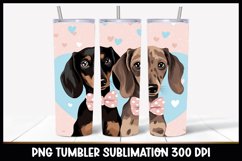 Two Dachshunds Dog Cute Tumbler Sublimation I Dog Tumbler Product Image 1