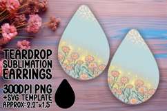 Whimsical Teardrop Earrings Design Template , Leopard Print Product Image 1