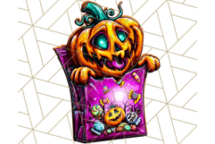 Haunted Treats Clipart PNG, Halloween Candy Art Product Image 3