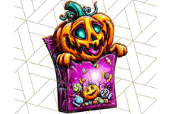 Haunted Treats Clipart PNG, Halloween Candy Art Product Image 3