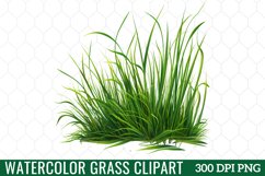 Watercolor Grass Clipart Product Image 1