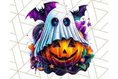 Pumpkin Party Halloween Clipart PNG, Cute Spooky Elements Product Image 3