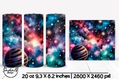 Space tumbler wrap, Cosmic landscape sublimation Product Image 1