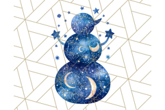 Patterned Snowman Silhouette PNG Clipart Product Image 3