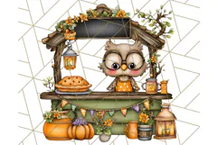 Woodland Autumn Parade Clipart PNG Fall Animals Product Image 3
