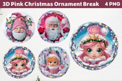 3D Pink Christmas Ornament Break Bundle Product Image 9