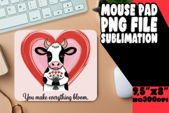 Cozy Mouse Mat Design Magic, Cute Cow Product Image 1