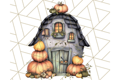 Halloween Cottagecore Barn PNG Clipart, Fall Style Product Image 3