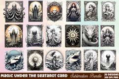 Magic Under The Sea Tarot Card Clipart Bundle Product Image 1