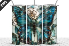 Butterfly 20 oz Tumbler Design|Butterfly Flower Tumbler Wrap Product Image 1
