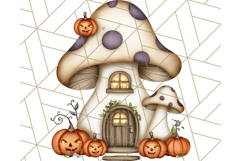 Halloween Fairy House Clipart PNG, Spooky Cottage Art Product Image 3
