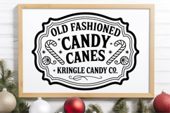 Old Fashioned Candy Canes Svg | Christmas svg Product Image 1