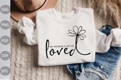 She Designed a Life She Loved -Inspirational Quote SVG File Product Image 1