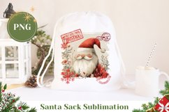 Christmas Santa Sack Design, Santa Claus Gift Bag Design Product Image 1
