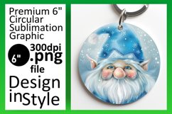 Dreamy Delights: Watercolor Gnome Circle Design Design Product Image 1