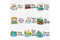 Summer Bucket List PNG Bundle | Summer Stickers Clipart Product Image 3