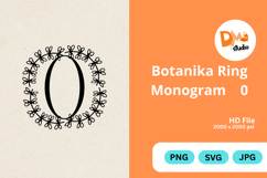 Botanika Ring Monogram Product Image 1