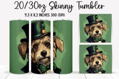 St. Patrick&#039;s Day DOG - Tumbler Sublimation Design Product Image 1