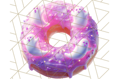 Realistic Halloween Donut Clipart PNG, Spooky Cute Sweets Product Image 3