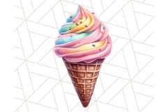 Pastel Sweet Treats Clipart, Ice Cream, Cakes, Donuts Png Product Image 3