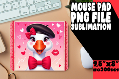 Cheerful Mouse Pad Sublimation Style, Goose Product Image 1