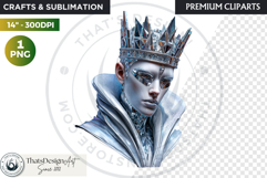 Fantasy Ruler Clipart PNG, Fantasy King &amp; Queen Portrait Product Image 1