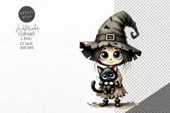 Halloween clipart, Witch clipart, Autumn clipart Product Image 1