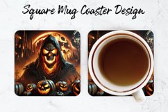 Halloween Mug coaster | Coaster | Sublimation Design Product Image 2