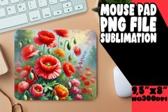 Whimsical Desk Pad Sublimation Ideas, Flower Product Image 1