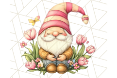 Summer Garden Gnomes Clipart PNG, Summer Country Gnomes Png Product Image 3