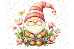 Summer Garden Gnomes Clipart PNG, Summer Country Gnomes Png Product Image 3