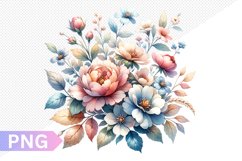 Flowers Sublimation - Clipart PNG Design Product Image 1