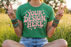 Summer TShirt Mockup,Summer T-Shirt Mockup Set Beach Product Image 4
